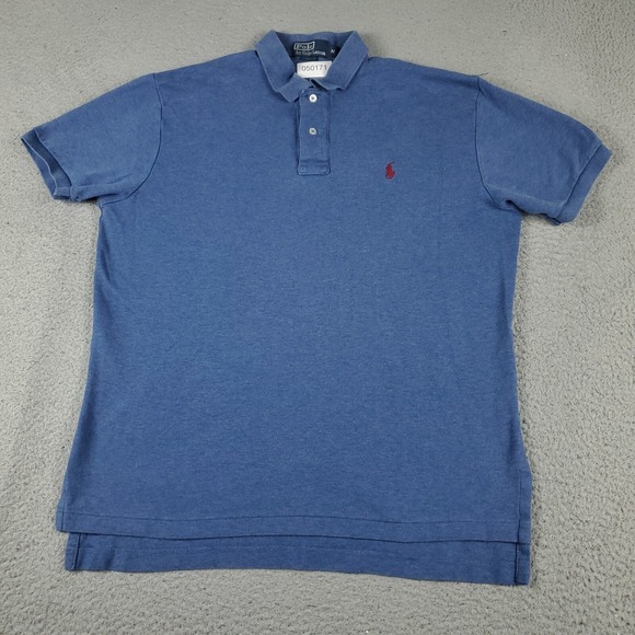 Ralph Lauren Polo Shirt Mens Medium Blue Pony Casual Short Sleeve - Picture 3 of 7